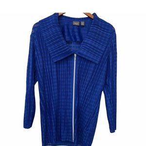 Chico's Women's Sweater Travelers Collection Size 1 (M-8) Royal Blue Color